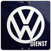 Emaille Autodealerbord Volkswagen