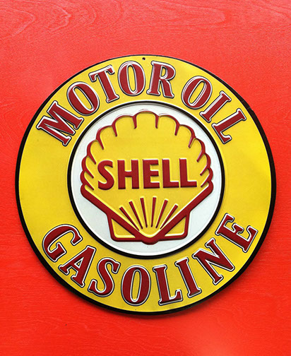 Emaille Clubbord Harley Davidson